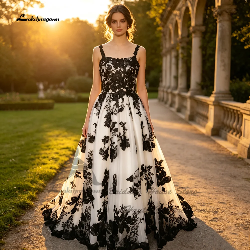 Lakshmigown Vintage Burgunderrote und Schwarze Hochzeitskleider 2026 Elegante Kirchenbrautkleider mit V-Ausschnitt, Perlenstickerei und Spitzenapplikationen nach Maß – Detail 3