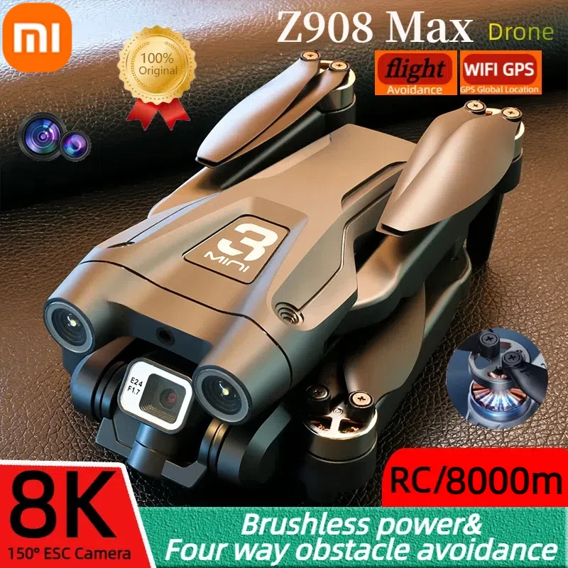

Xiaomi Z908 Pro /MAX 8K Drone ESC Professional Cameras Drone Optical flow positioning 3 sided Obstacle Avoidance Quadcopter Toys