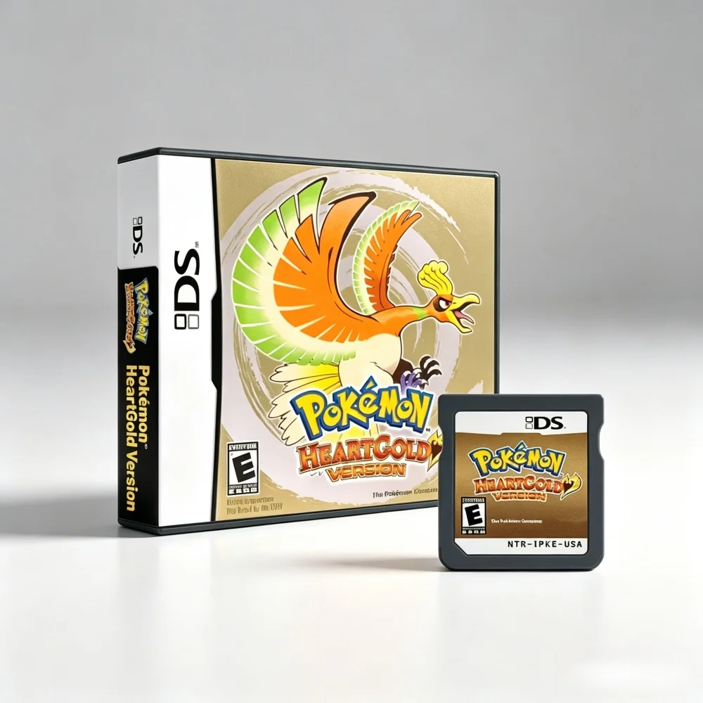 DS Game Cartridge Multi in 1 Pokémon Series Black White HeartGold SoulSilver for DS 3DS 2DS XL USA Version Classic Game Gift