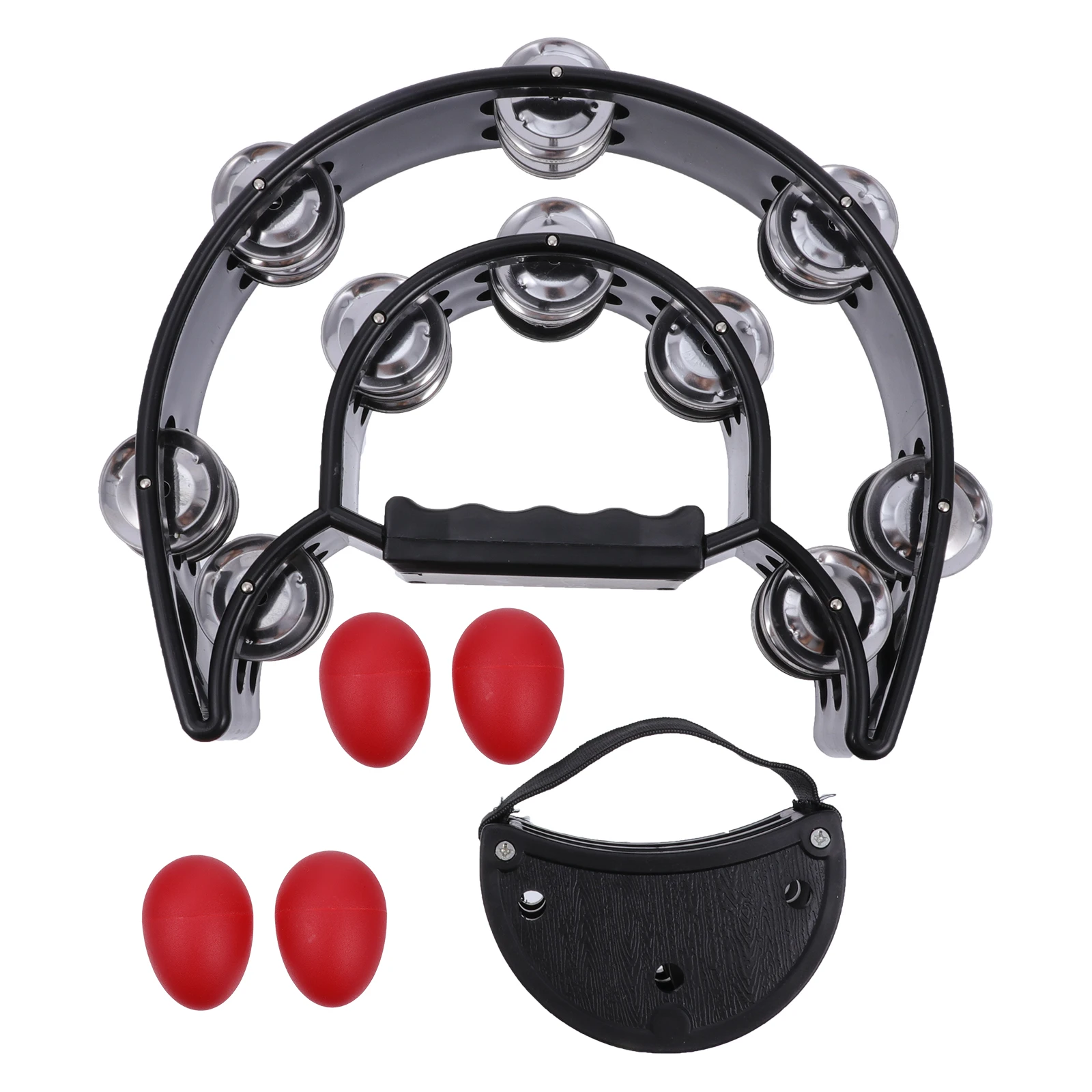 

6pcs Kids Percussion Musical Instruments Tambourine Shakers Set For Karaoke Parties Toddler Rhythm Education Double Rows Metal