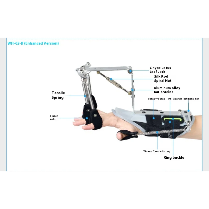 Stroke Hemiplegia Patient Wrist Stretcher Finger Rehabilitation Training Equipment Hand Function Five-Finger Grip Strengthener