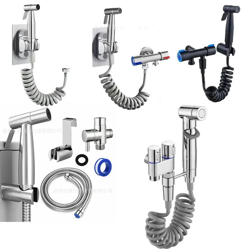 

Multi Color 304 Stainless Steel Toilet Bidet Sprayer For Bathroom Easy Operation Self Cleaning Nozzle Portable Hygiene Accessory