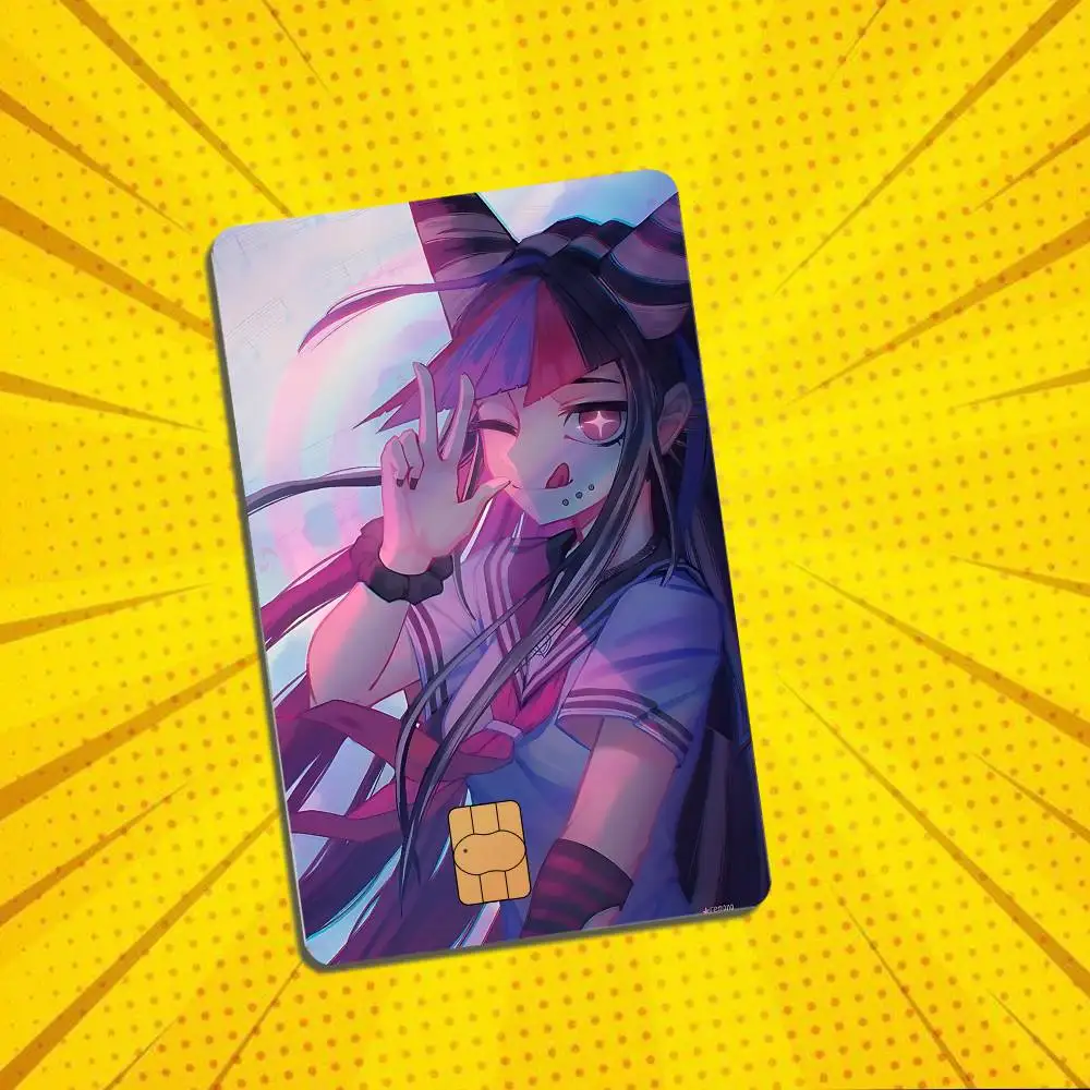 Nagito Komaeda Ibuki Mioda Danganronpa Card Skin Stickers For Bank Card Bus Metro Card Sticker Waterproof Gift Holographic