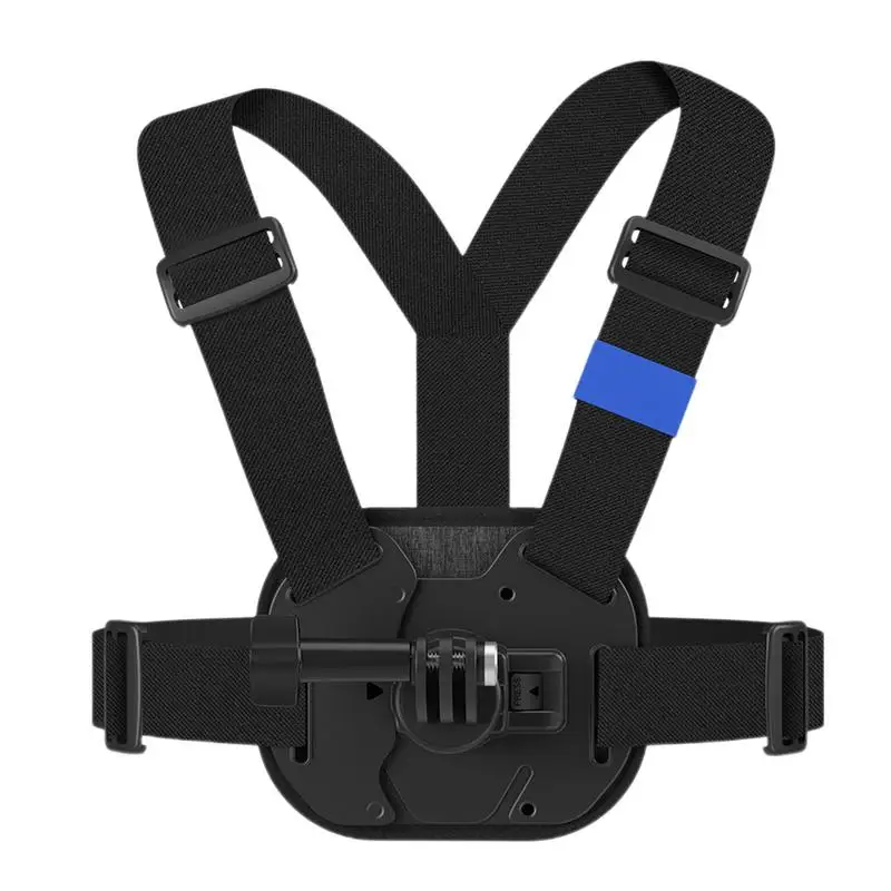 Action Camera Chest Mount Quick Release Camera Chest Harness Vest Camera Strap Carrier for Skateboarding Hiking Skiing Riding