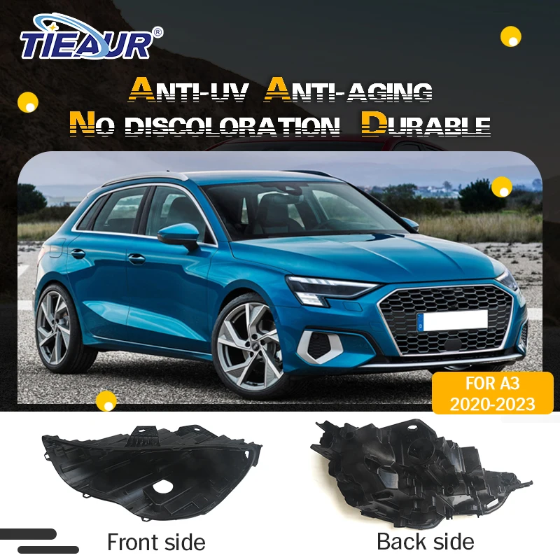 

TIEAUR Front Headlight Back Base Auto Parts Headlamp Housing Case Car Light Back Shell For AUDI A3 2020 2021 2022 2023