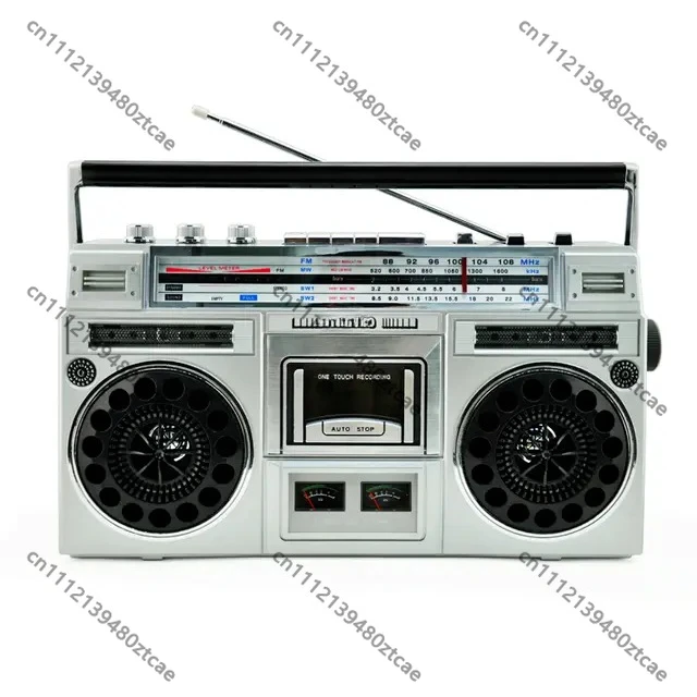 Retro Stereo Dual Channel Cassette Recorder Full Band Radio Bluetooth  Card Audio Speaker For Elderly
