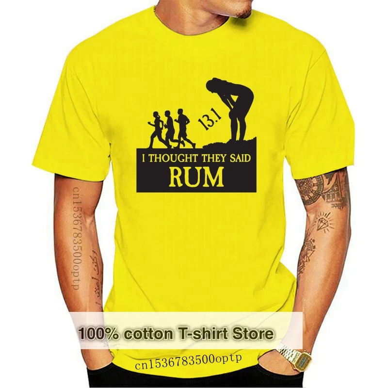 

I Thought They Said Rum Funny Unisex T-Shirt Printing Tee Shirt