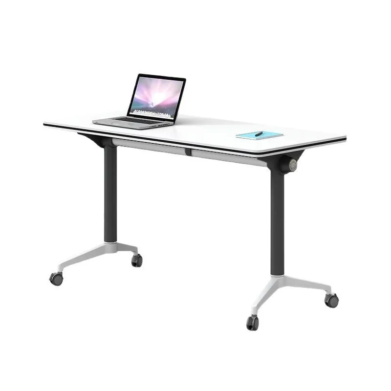 

Thickened movable folding conference table Pulley splicing training table Long table Educational institution