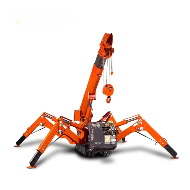 Compact Crawler Spider Crane 3-16Ton with Diesel Electric Hybrid Power and Corrosion Resistant Track System