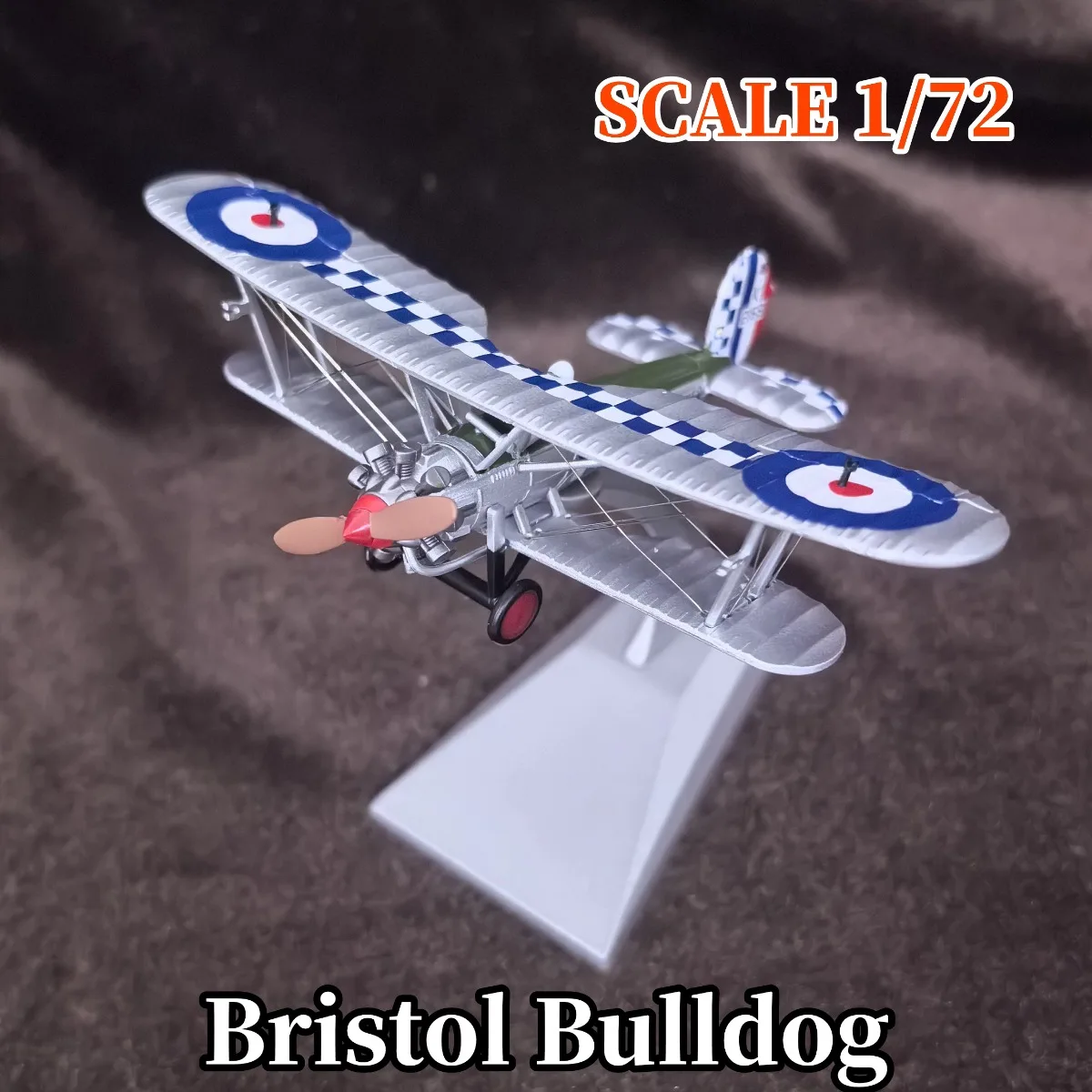 

Scale 1:72 Birstol Bulldog Fighter Model Military Aircraft Replica Aviation World War Bomber Plane Collectible Toy