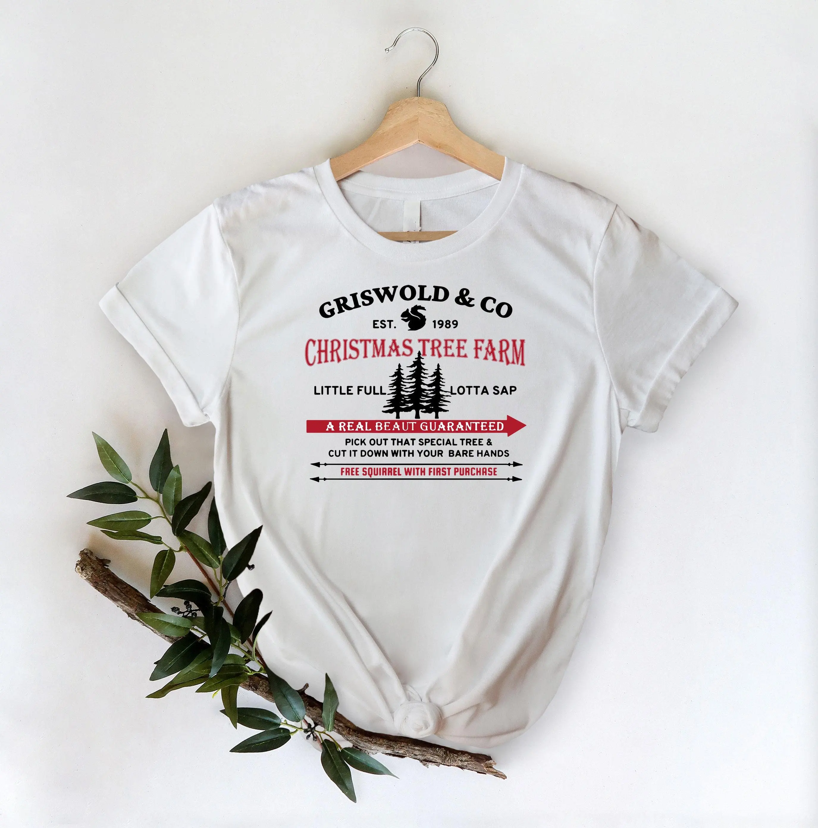 Griswold Co Est 1989 árbol de Navidad granja camiseta familia vacaciones traje fiesta