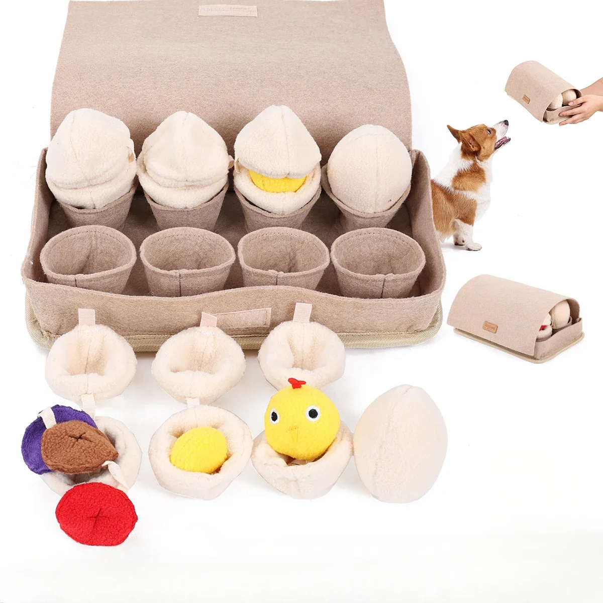 

Pet Dog Toys, Eggs, Blind Boxes, Sniffing Dog Toys, Anti-demolition, Physical Exertion, Interactive Play, Pet Supplies.