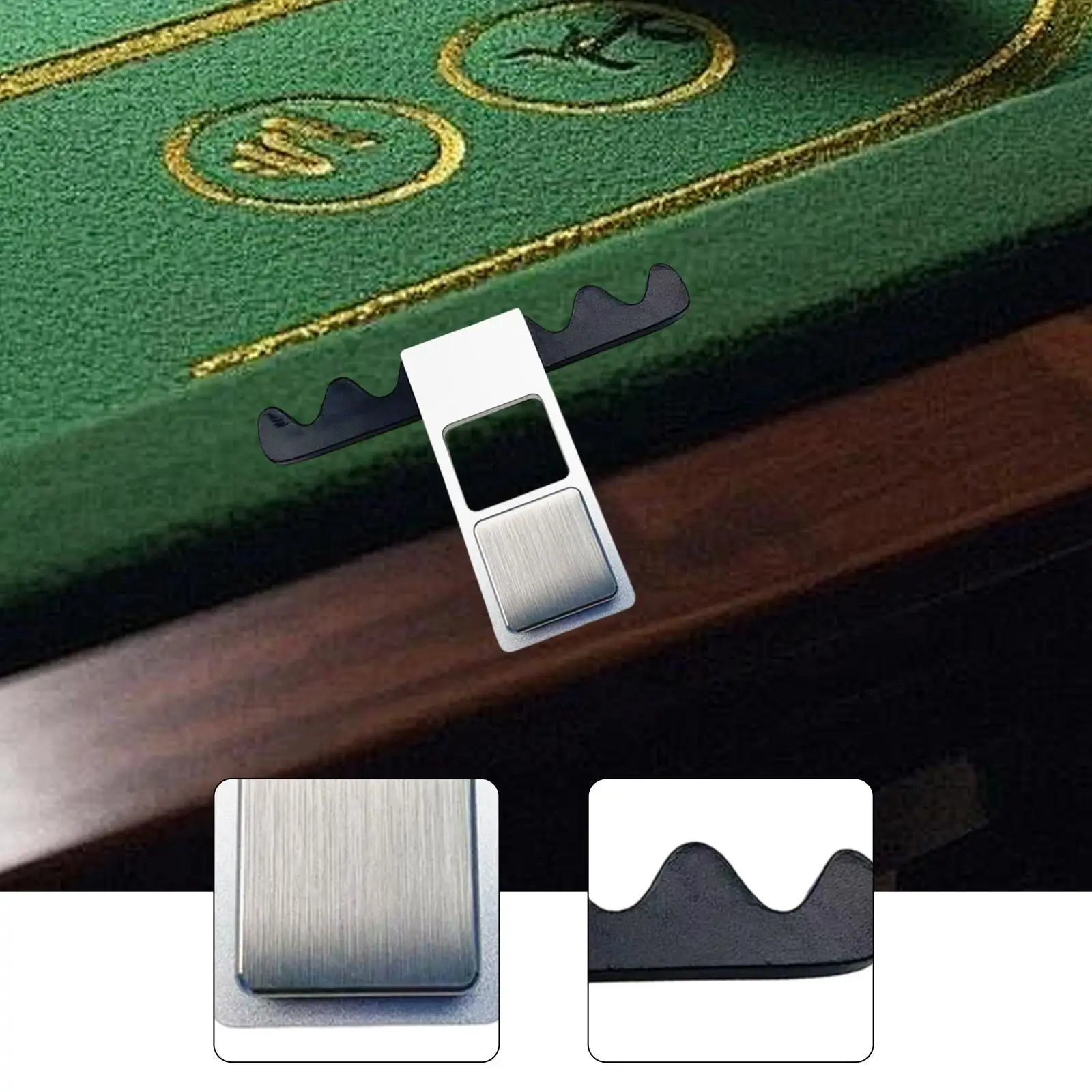

Billiard Accessories Pool Cue Holder Aluminum Alloy Table Stick Rest Nonslip Rack for Home and Club Entertainment