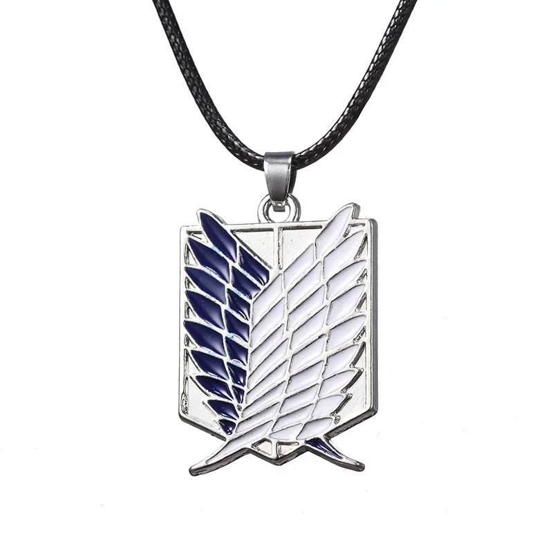 

Animation Peripheral Attack on Titan Survey Corps Logo Necklace Wings of Freedom Pendant Jewelry