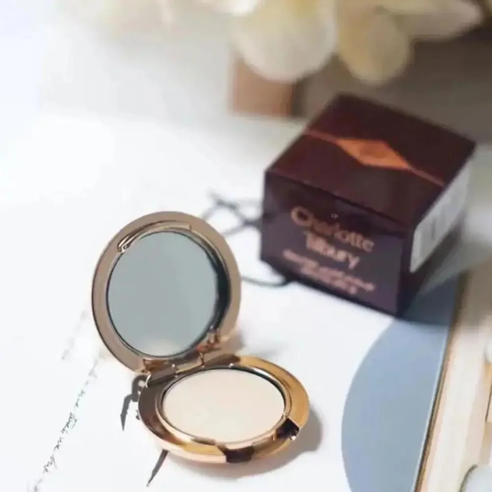 Charlotte Tilbury Thumb-Sized Portable Oil-Control Powder Compact Invisible Pores Long-Lasting Setting Makeup With Box Gifts
