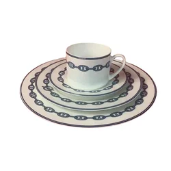 European-Style Ceramic Western Cuisine Plate Four-Piece Set Steak Plate Coffee Set Afternoon Tea Cup and Saucer Tableware Simple