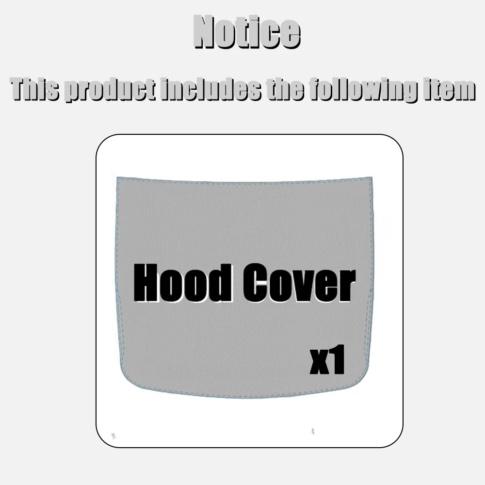 Capa universal para capô de carro The Blue Line para carro, caminhão SUV, acessórios decorativos à prova de poeira, decoração de festival e presente exclusivo