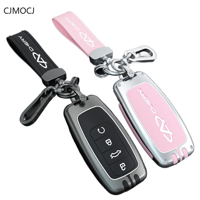 

Premium Zinc Alloy Key Cover Case for Chery Tiggo 8 Pro/Arrizo 8/Arrizo 5 Plus/Tiggo 5x/Tiggo 7 Plus (2024) - Key Fob Shell