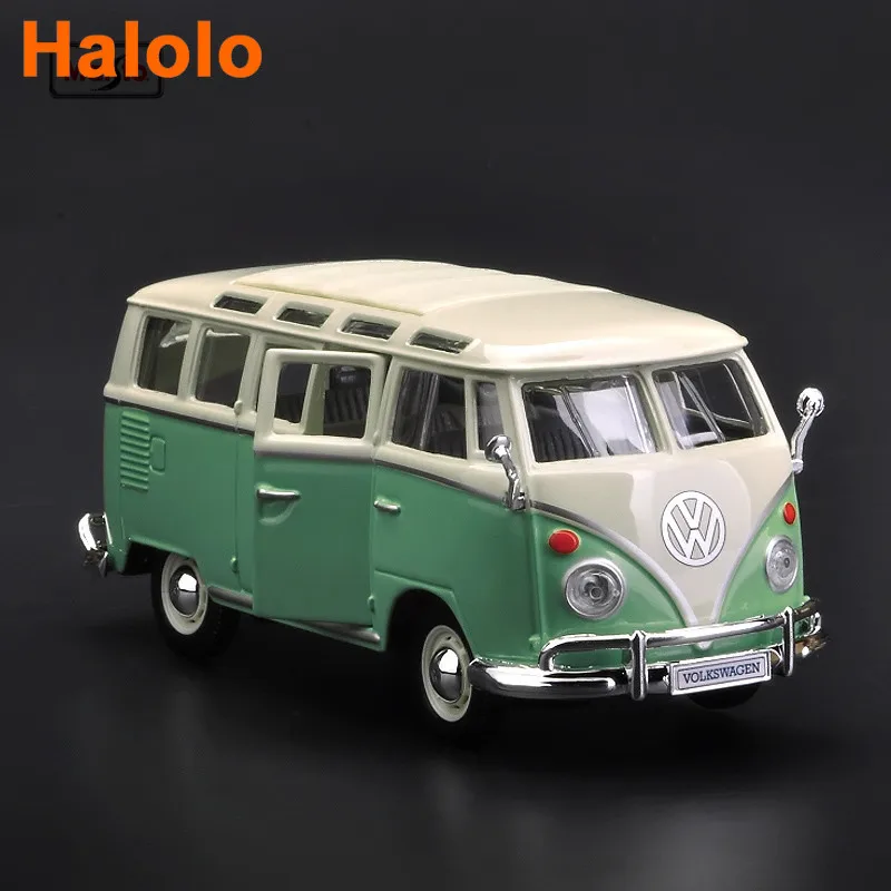 

Maisto 1:25 Volkswagen Bus Samba Hot Car Alloy Car Model Die-casting Model Car Simulation Car Decoration Collection Gift Toy