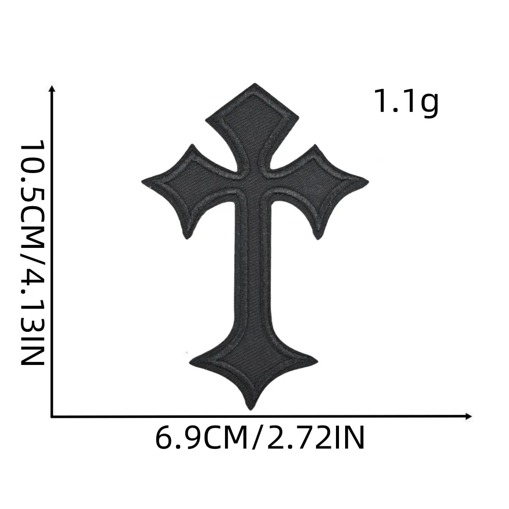 1 szt. Haftowane naszywki krzyżowe naprasowanki na ubrania motyw do szycia tkanin aplikacje paski DIY ubrania naklejki odznaka hurtownia