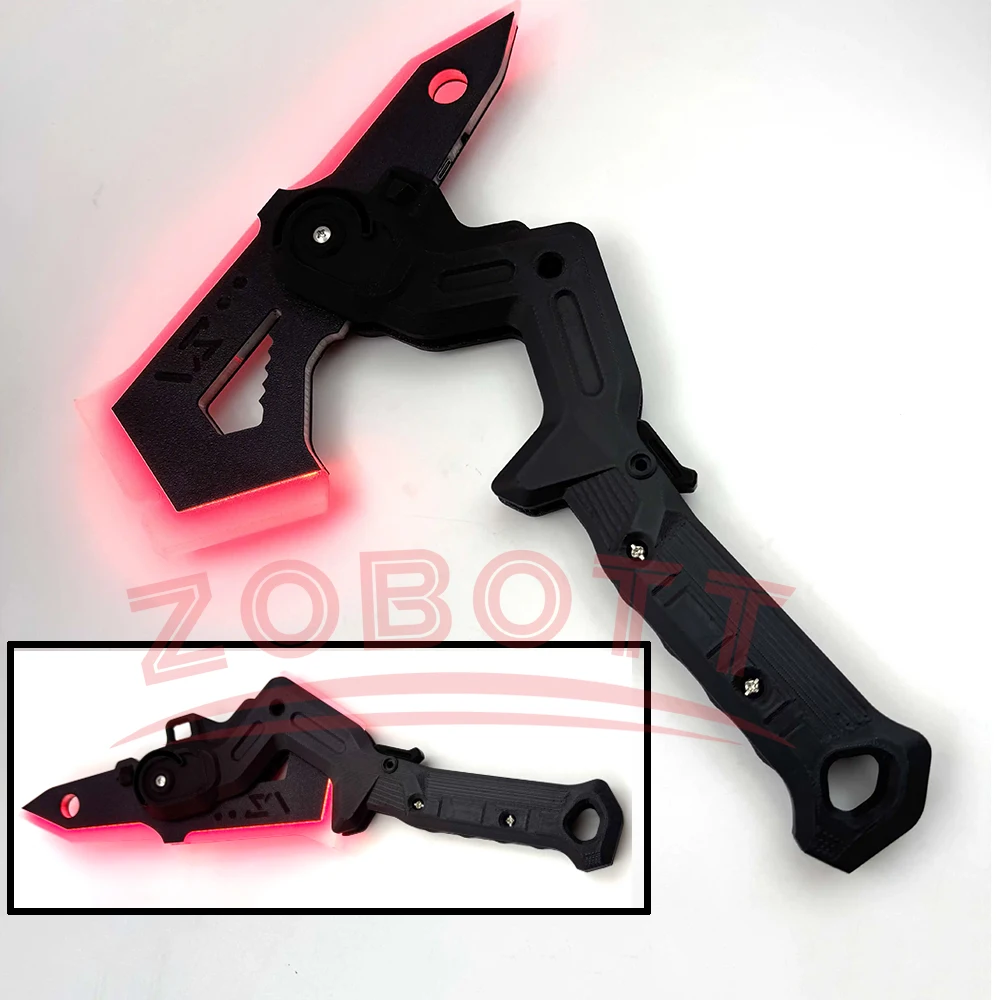 

New Punk Cosplay Luminous Deformable Mechanical Sword Axe Halloween Game Props Adult Birthday Gift Cosplay Accessories