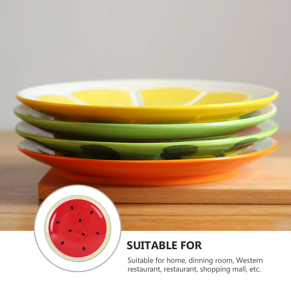 

1Pcs Ceramic Plate Japanese Style Material Fruit Dessert Salad Household Tableware Salad Plate Household Tableware