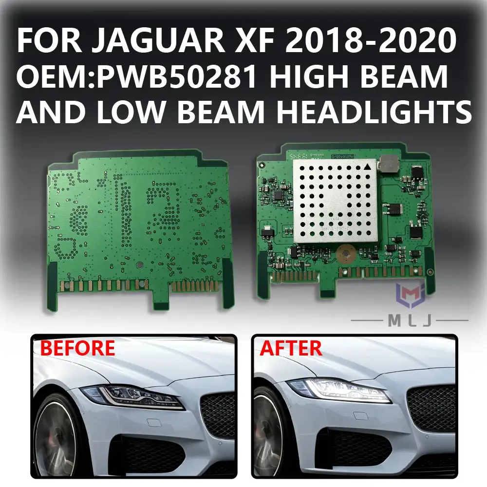 PWB50281 For Jaguar XF 2018 2019 2020 Control High And Low Beam Light Headlight Control Chip Control Module Unit Driver Board