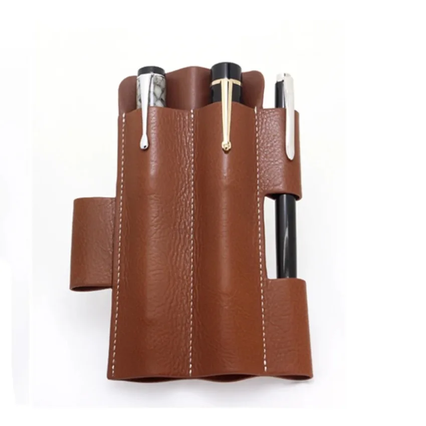 For Pen Collectors 3pcs Flat Comfortable Grip Pen Cases - Stylish Durable, Ideal for Gifts & Business Use