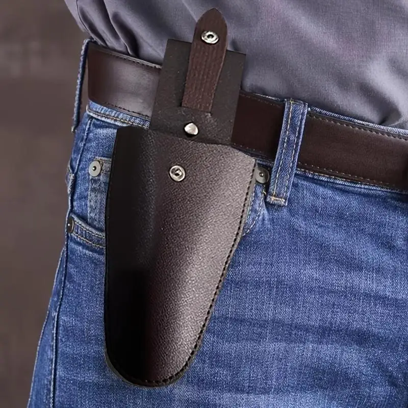 

Practical Home Supplies With Buckle Electrician Holder Scissor Bag Storage Portable Leather Sheath Tool Pruning Gardening Pouch