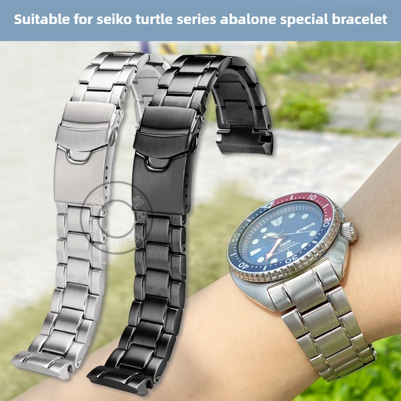 

For Seiko PROSPEX Stainless Steel Watch Band PADI SRPE99K1 srpa21 srp777 srpc25 Men's Seiko Abalone Metal Watch strap 22mm