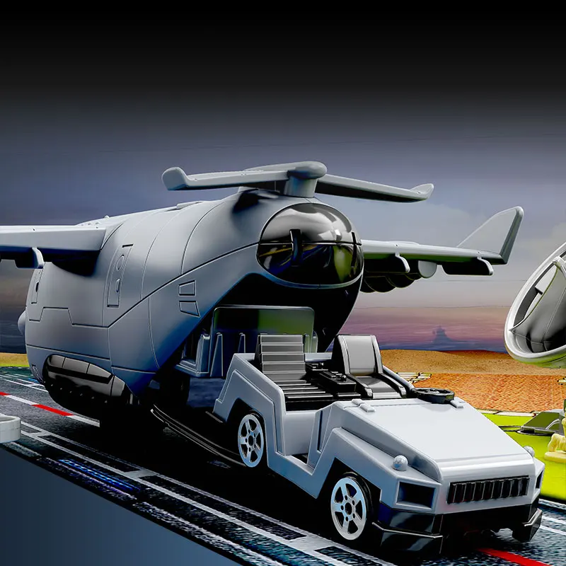 Children's Military Base Scene Toy Set, Includes Small Tanks, Small Airplanes, Small Soldiers, Military Camp, Observation Tower, Bunker, Radar, Roadblock, Fence and Other Scene Accessories, Ideal Gift for Boys and Girls Aged 3-12 for Birthdays, Christmas and Other Holidays.