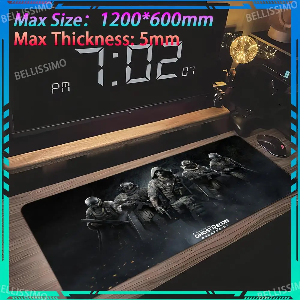 Game T_tom_Clancys_Ghost_Recon Mouse Office accessories Pad Oversized Desk mats Gaming Mouse DIY