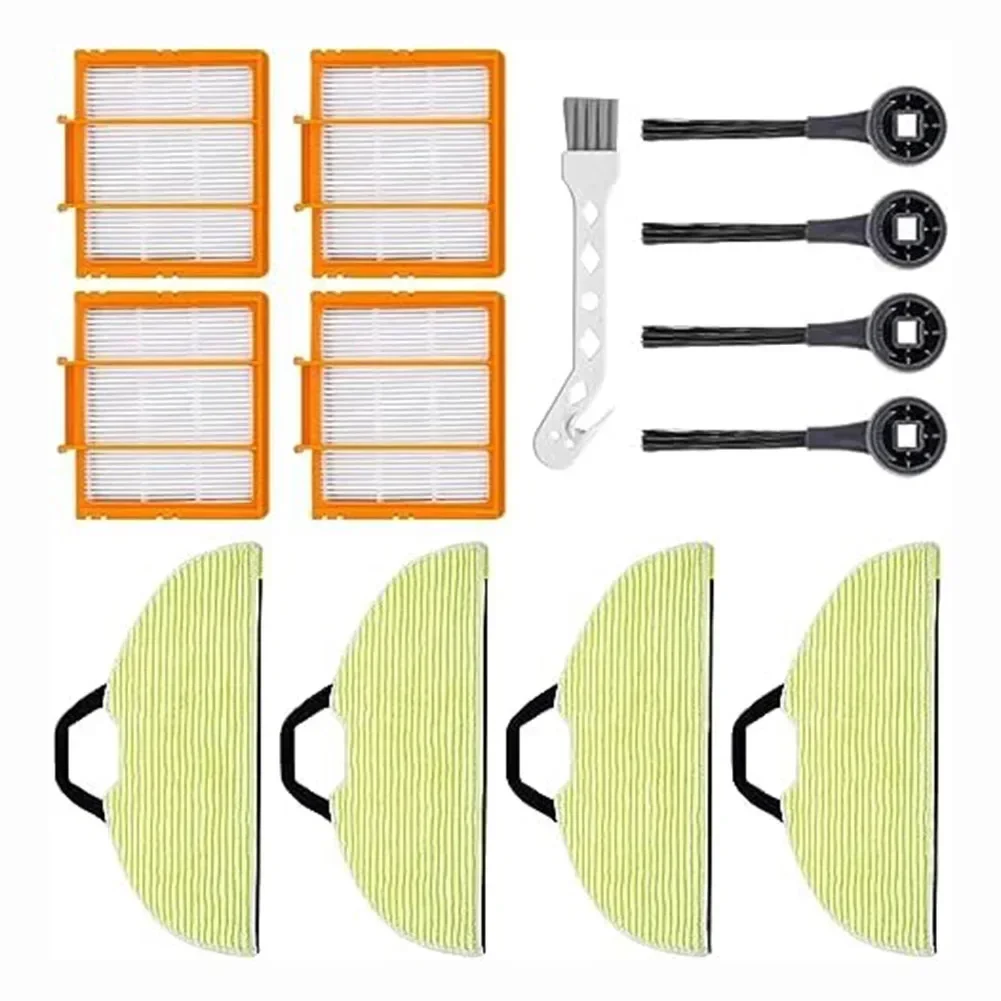 For Shark RV2610WA RV2620WA RV2410WD AV2610WA AI Ultra 2-in-1 Robot Vacuum Cleaner Filter Rag Side Brush Kit