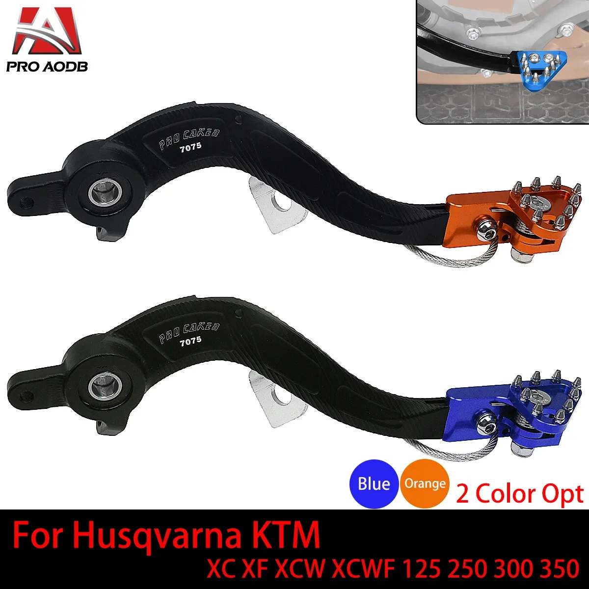 

Forged Aluminum Brake Pedal Lever Kit For Husqvarna KTM EXC-F 350 SX 125 SX 250 SX-F 250 SX-F 350 SX-F 450 EXC XCW 2011-2015