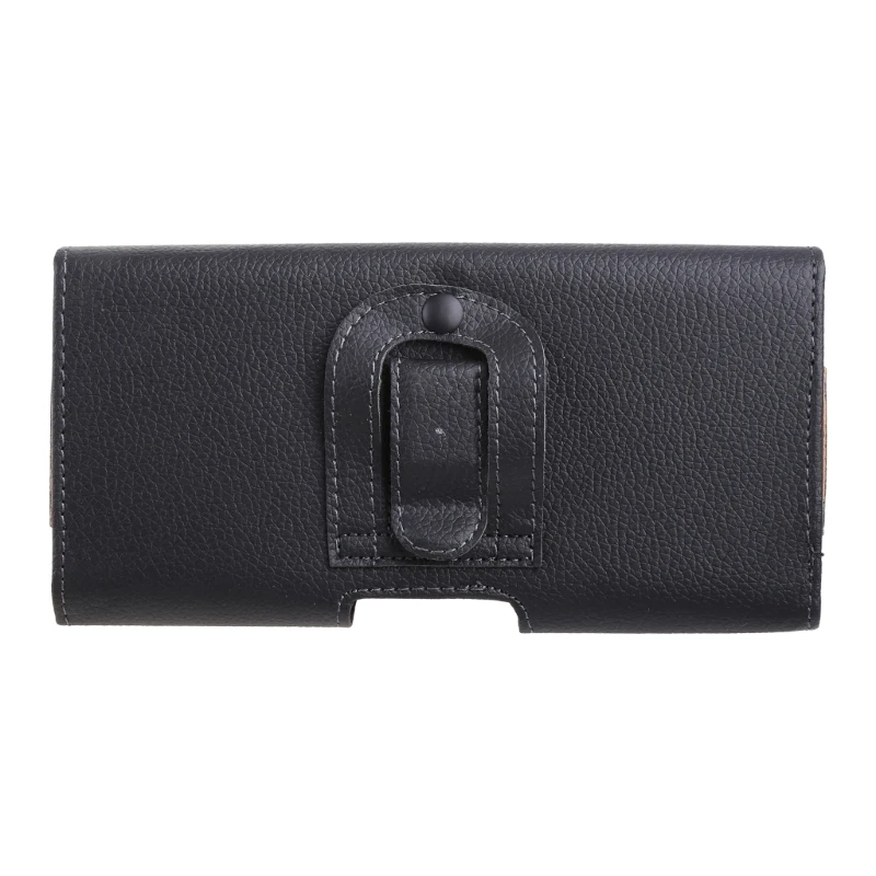 téléphone pochette ceinture horizontale en cuir PU pour hommes