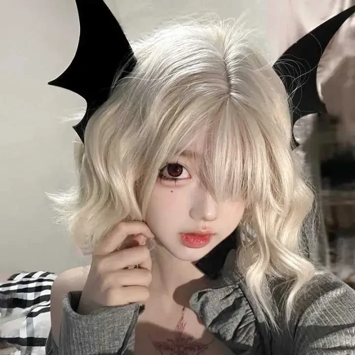 أسود أجنحة الخفافيش مقاطع الشعر القوطية الخفافيش دبابيس الشعر ورأى هالوين اكسسوارات للنساء الاطفال تأثيري لوليتا حزب الشعر الديكور #6