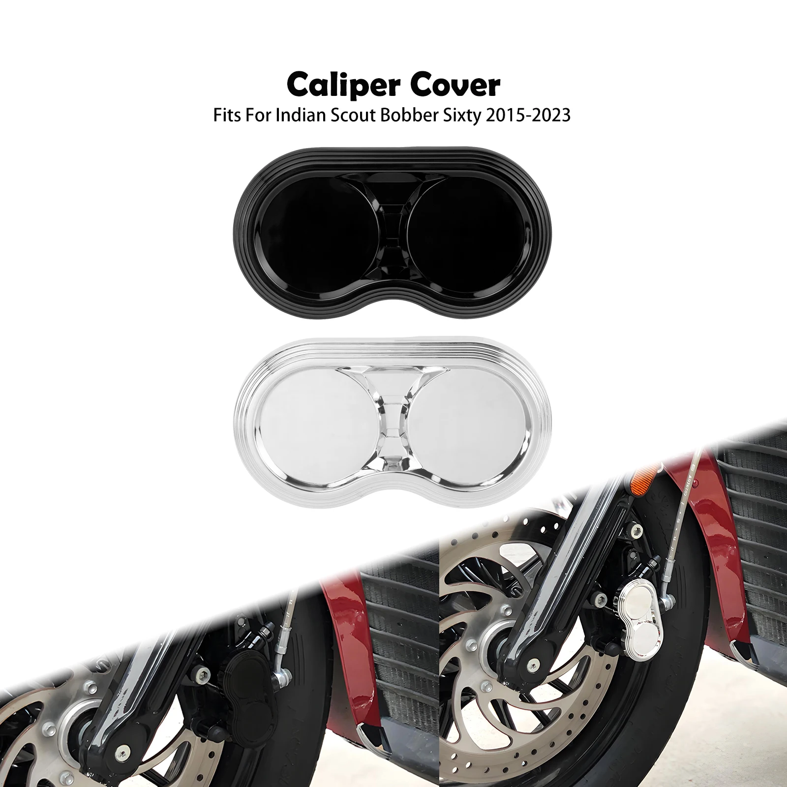 

Motorcycle Brake Caliper Cover Front Caliper Cover Protector For Indian Scout Sixty Bobber 2015-2022 2023 Plastic Brake Dust Cap