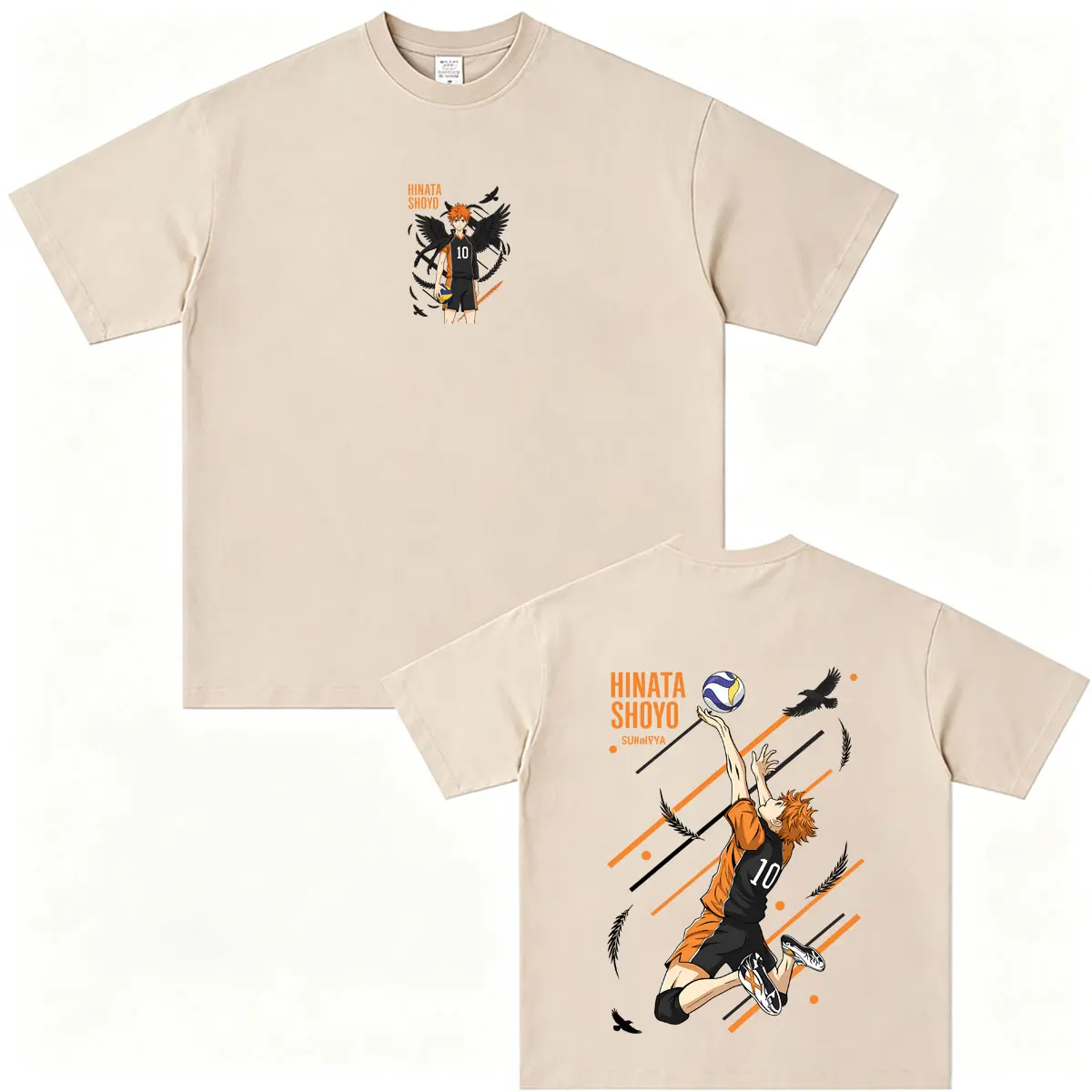 Anime Haikyuu Hinata Shoyo Graphic T-shirt Men Women Manga Harajuku Oversized Streetwear Male Fashion Casual Cotton Tshirt Tops