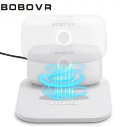 BOBOVR-Station de chargeur double S6 pour batterie B2, conception ultra-mince, alimentation magnétique, 2 batteries B2