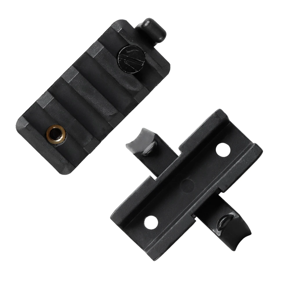 2 Pcs Multifunctional Tactical Helmet Rail Slider Adapter Flashlight Clip Mount Accessories for Airsoft Outdoor Sports Helmet