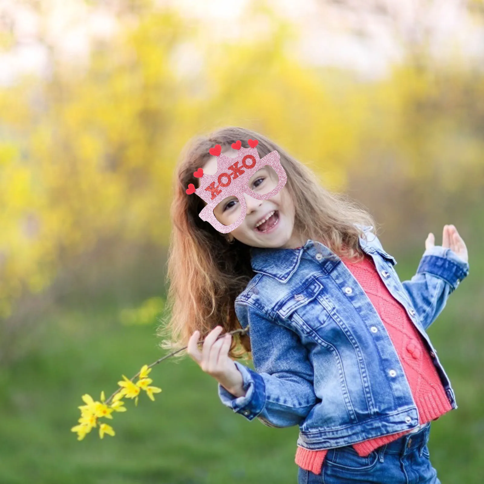 

8Pcs Valentine Party Eyewear Heart Glasses Fun Photo Booth Props Colorful Lightweight Plastic Glasses Valentine's Decor