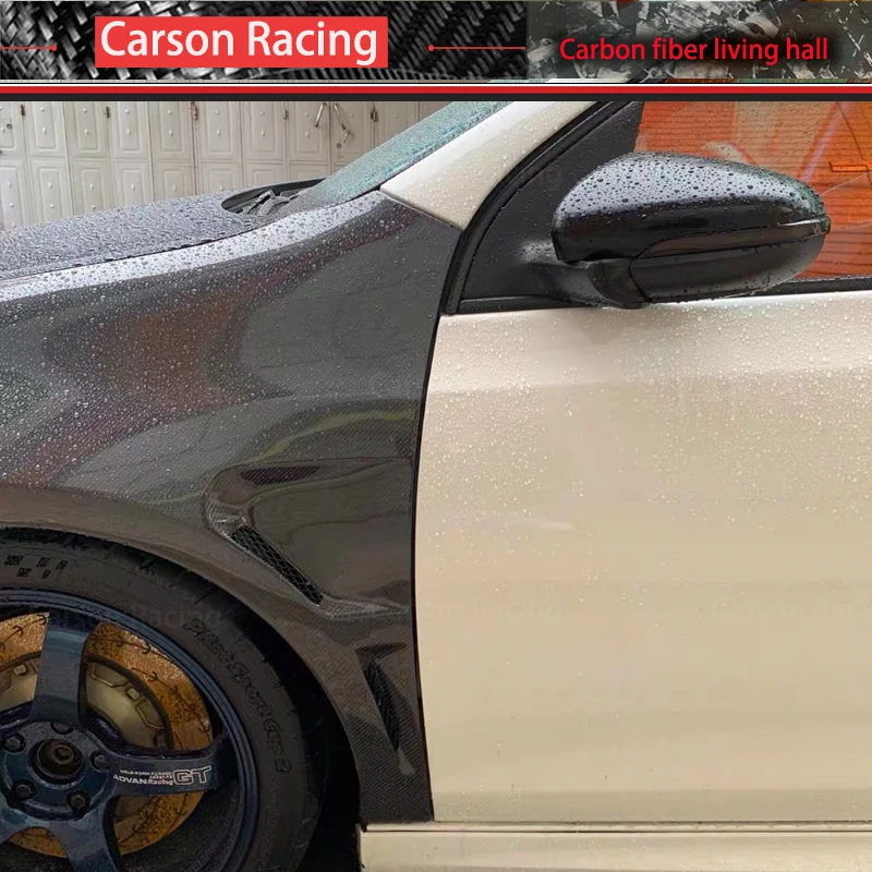 Высококачественное брызговик из настоящего углеродного волокна для Volkswagen GOLF MK6 GTI R 2008-2013, внешние аксессуары от Mk6 Forge, карбоновые крылья