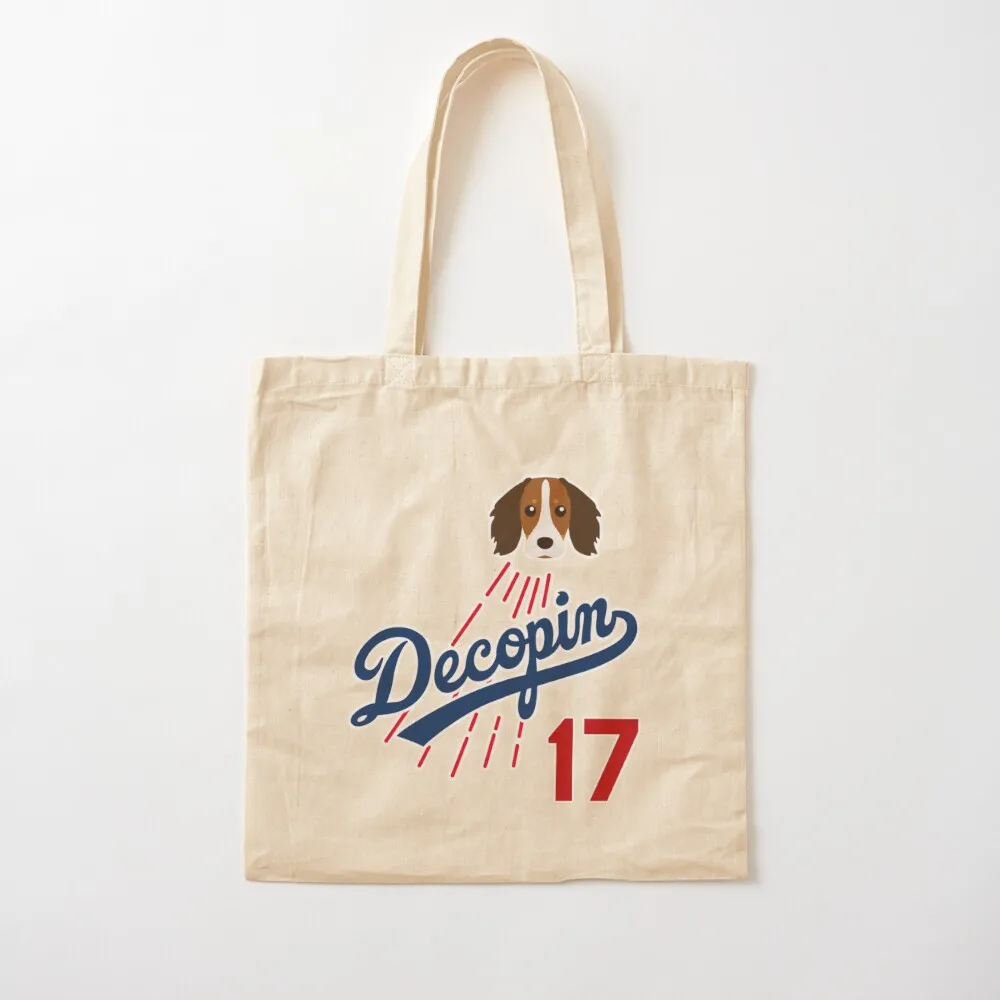 

Shohei Ohtani's dog Decopin (Decoy) Tote Bag shopper bag women canvas Big bag ecological bags canvas tote Canvas Tote