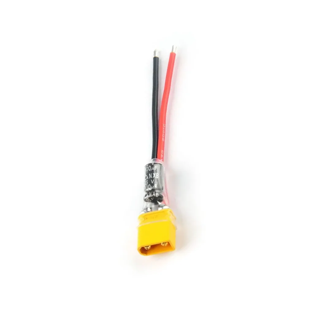 

HappyModel XT30 Plug Pigtail Power Wire Built-in 100UF 16V Capacitor