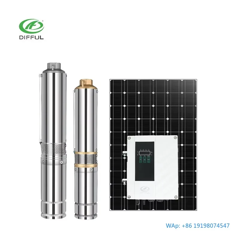

Solar Hybrid Borehole Submersible Water Pump For Irrigation