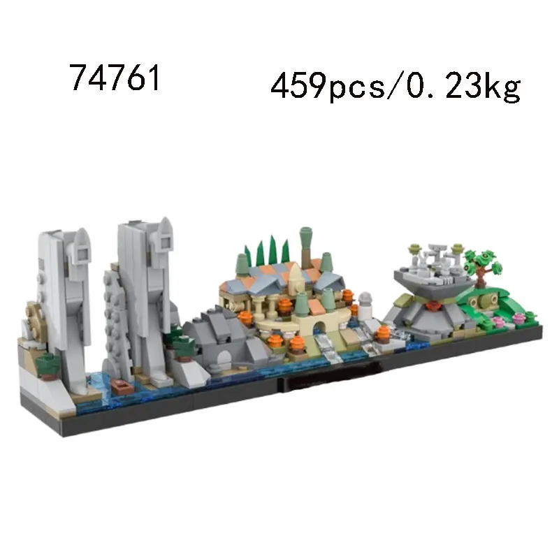 MOC-74761 65023 Creatieve Moderne Stad Architectuur Kleine Deeltjes Assemblage Bouwstenen Educatief Speelgoed Model Gift Set Ornamen