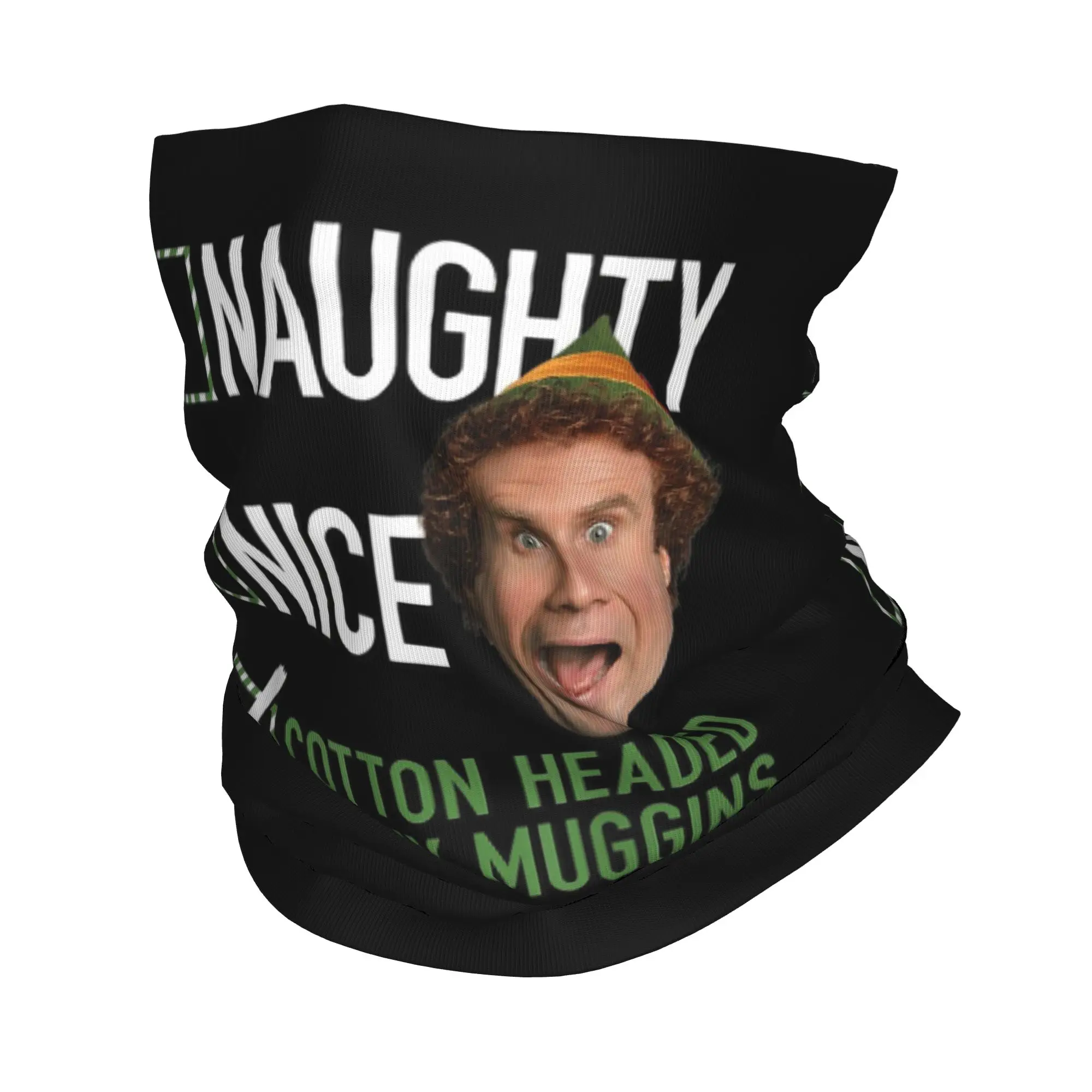 

Бандана-шарф для лица и головы с принтом «Бадди, эльф» (Уилл Феррелл) из фильма «Доброхот и негодяй» для активного отдыха