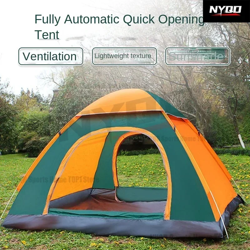 Tente extérieure 3-4 /2-3 personnes tente de camping à ouverture rapide automatique tente extérieure pour 1-2 personnes épaisse coupe-vent et super légère