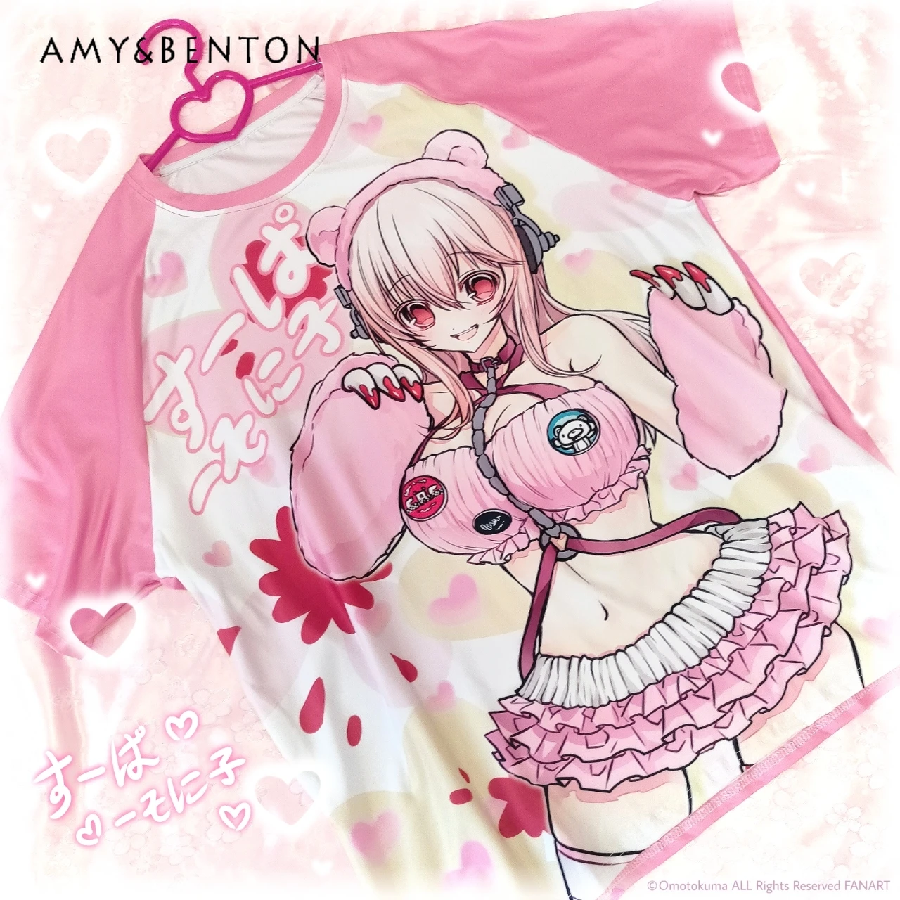 Original Japanese Animation Printing Splicing Color Short-sleeved T-shirt Subculture Gothic Oversized T Shirt Spice Girl Y2K Top - Image 4