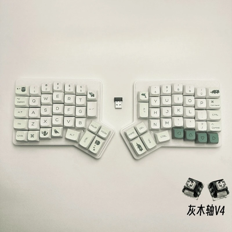 Redox 2.4G اللاسلكية سبليت لوحة المفاتيح قارورة ثلاثية الأبعاد الطباعة الساخنة مبادلة لوحة المفاتيح عدة الكمبيوتر Esports الألعاب لوحة المفاتيح الميكانيكية XDA Keycap #3